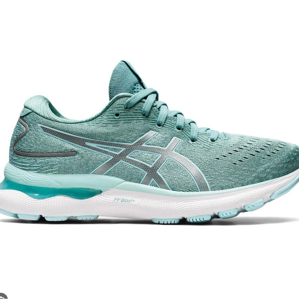 Asics Blue Athletic Shoes with Mesh Construction